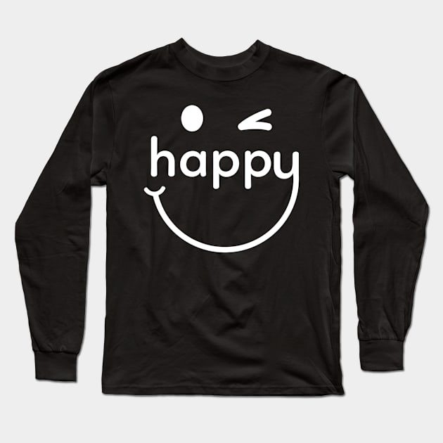 Happy Long Sleeve T-Shirt by Teeeshirt